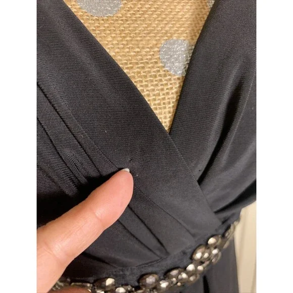 Scarlett Nite Vintage Y2K Dress Womens 8 Belt Babydoll Tie Whimsigoth Mcbling - Picture 5 of 16